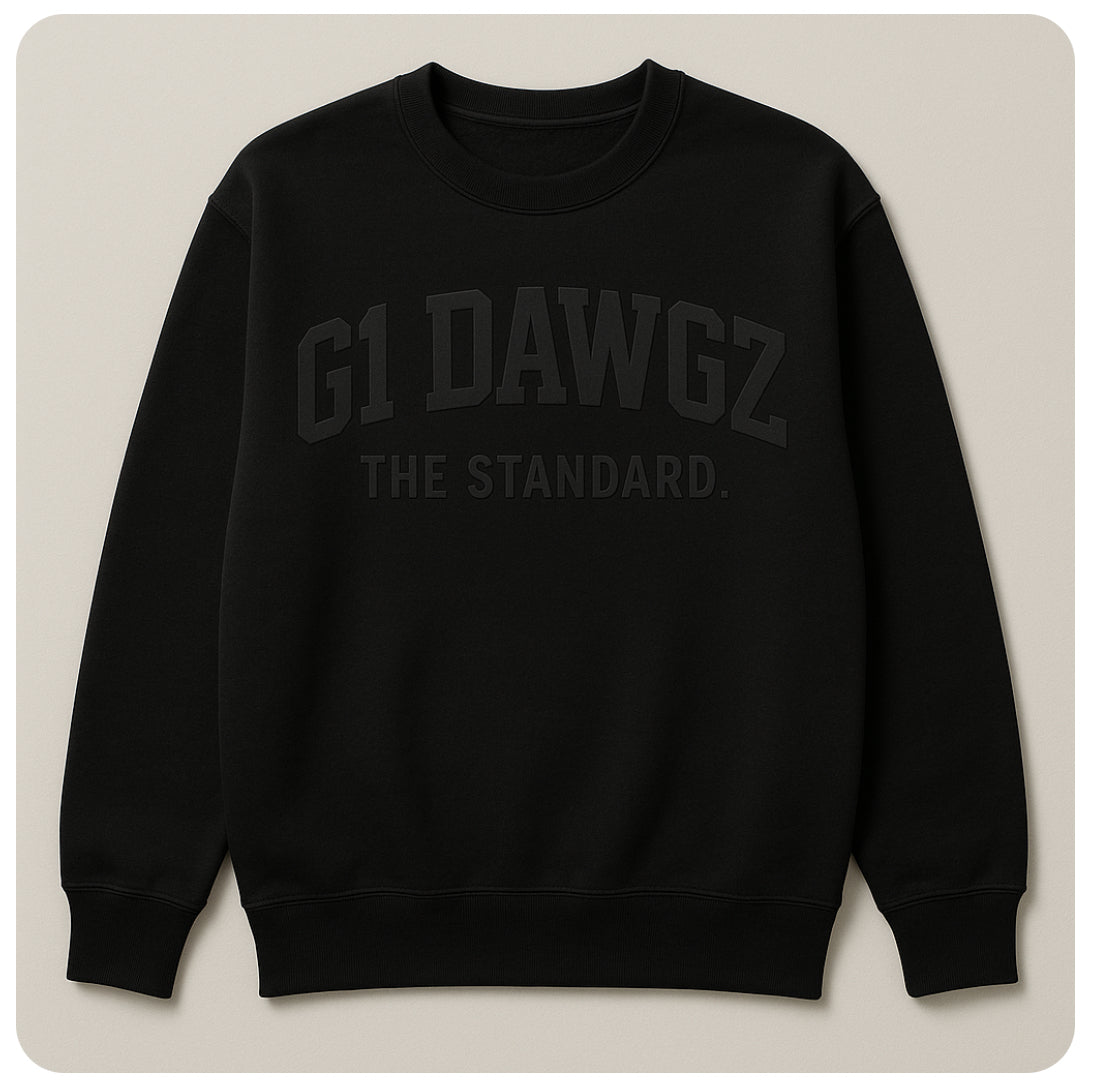 Black on Black Standard Crewneck