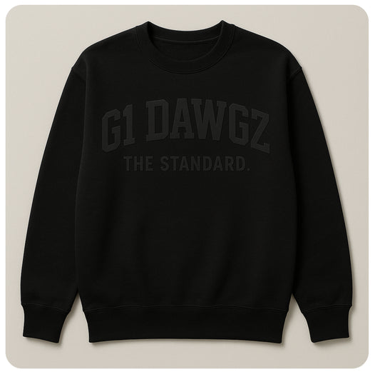 Black on Black Standard Crewneck